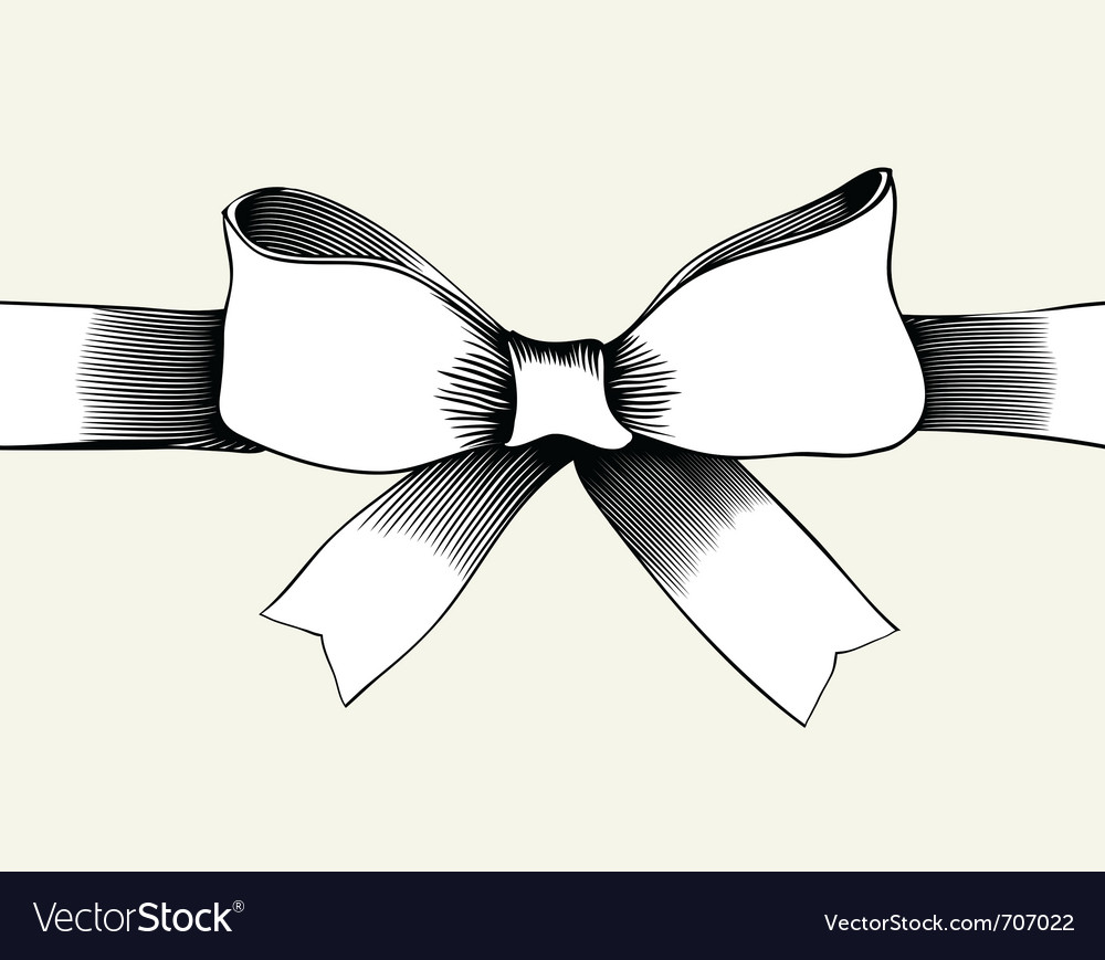 Bow with ribbon