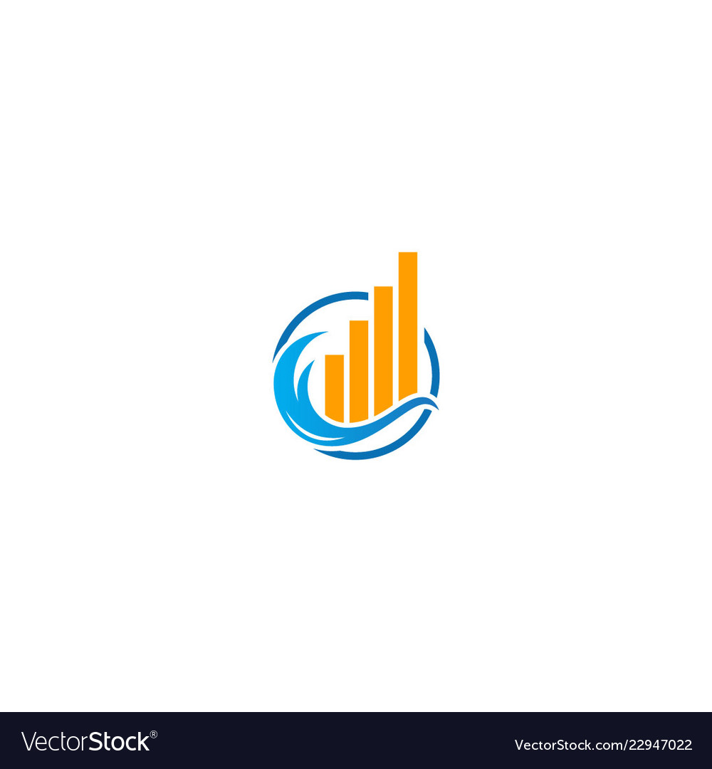 Business building economy graph logo