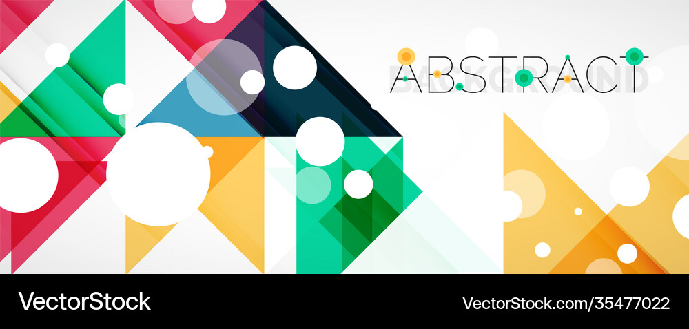 Geometric abstract background techno color Vector Image