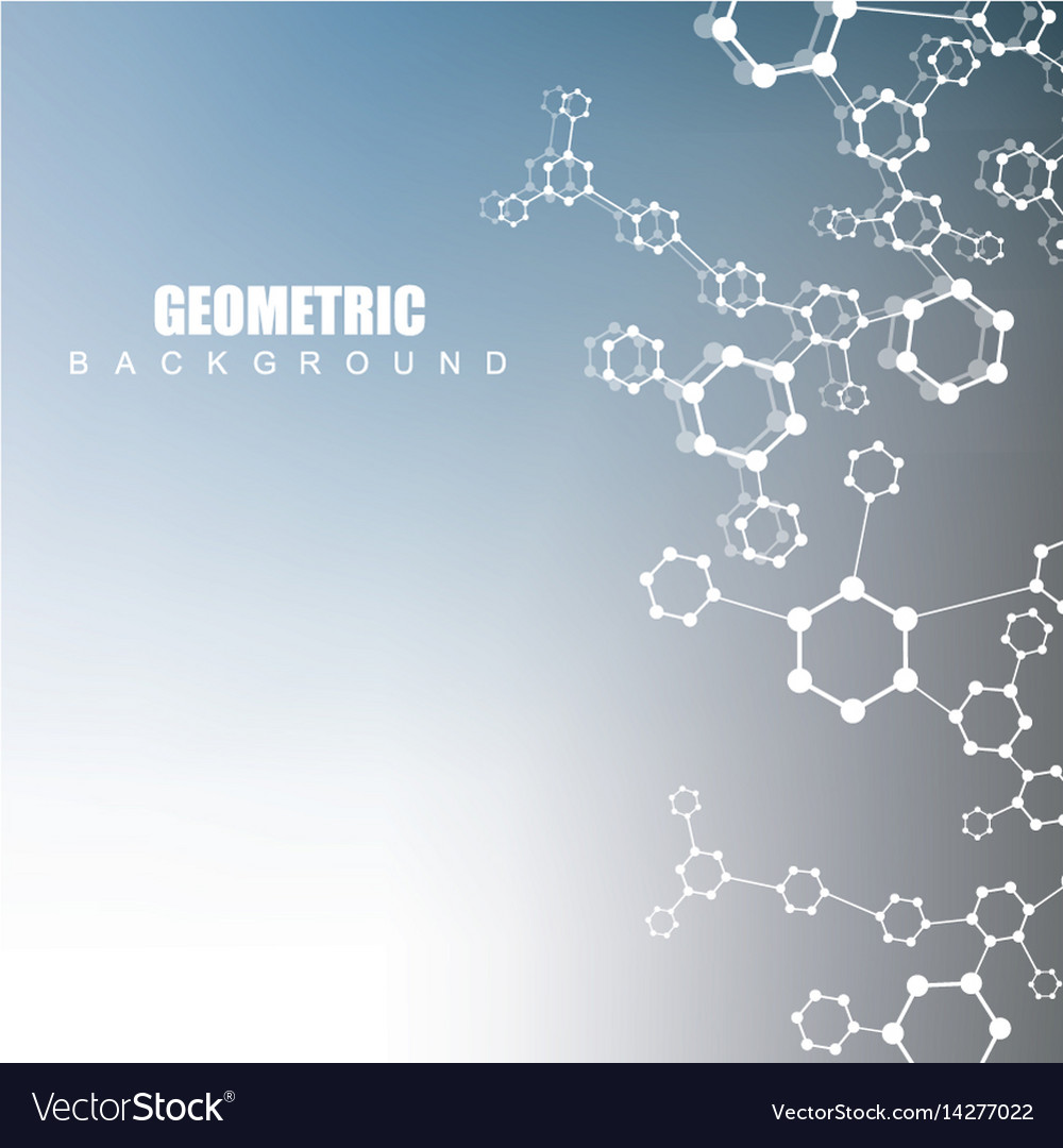 Geometric abstract background with connected line