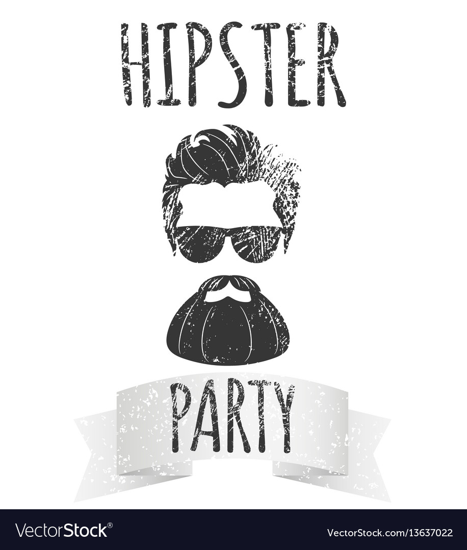 Hipster male with eyeglasses lettering