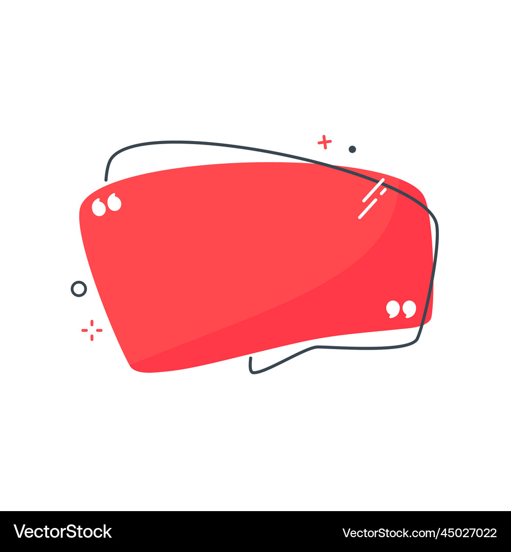 Liquid text box quote speech bubble flowing Vector Image