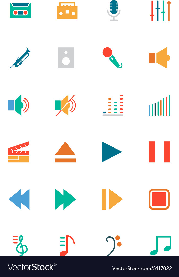 Musikfarbene Icons 1