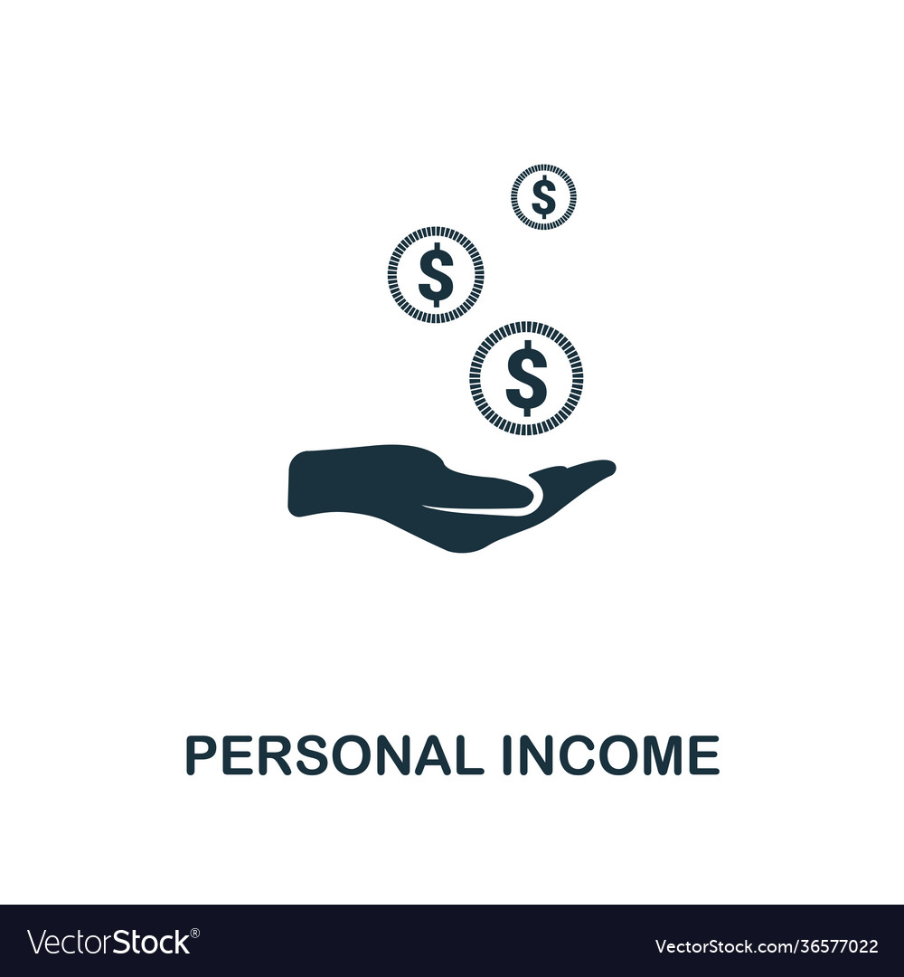 Personal Income Icon - Money Growth