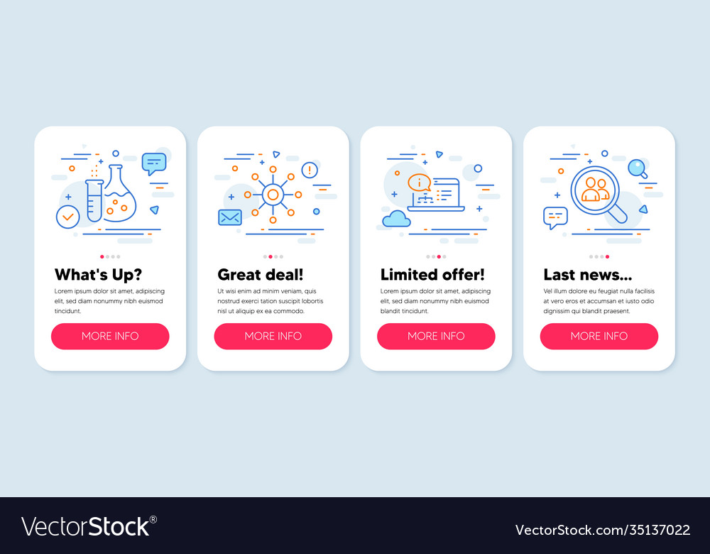 Set science icons such as online documentation Vector Image Set science icons such as online documentation