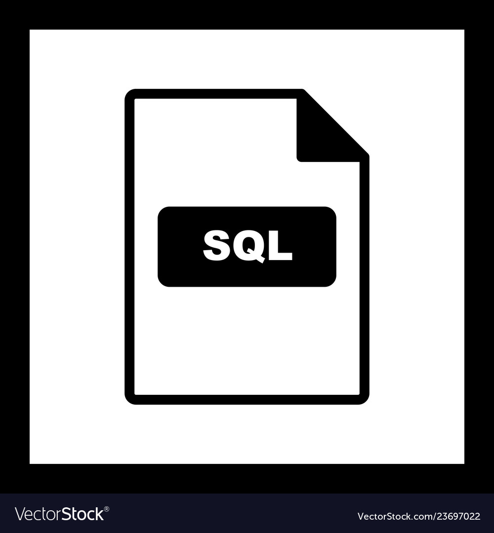 Sql icon Royalty Free Vector Image - VectorStock
