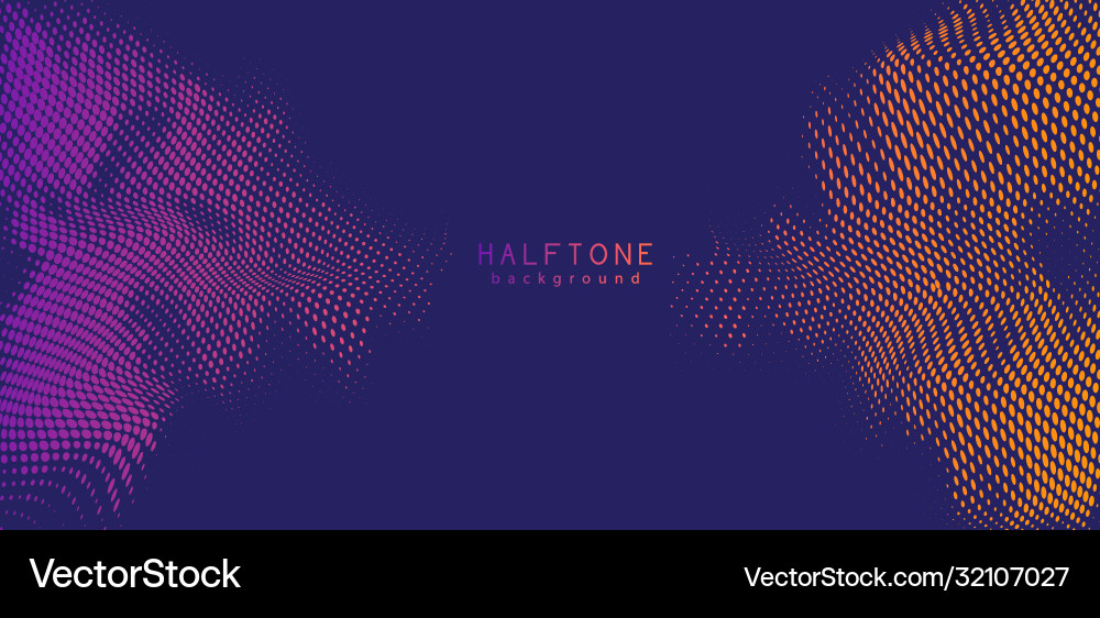 Abstract background halftone gradient Royalty Free Vector