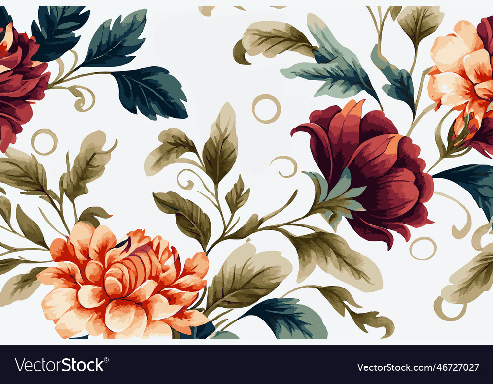 Abstract floral art background template botanical