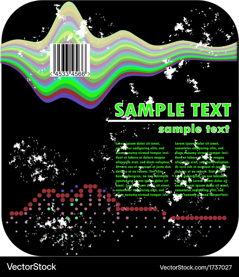 Background and barcode Royalty Free Vector Image