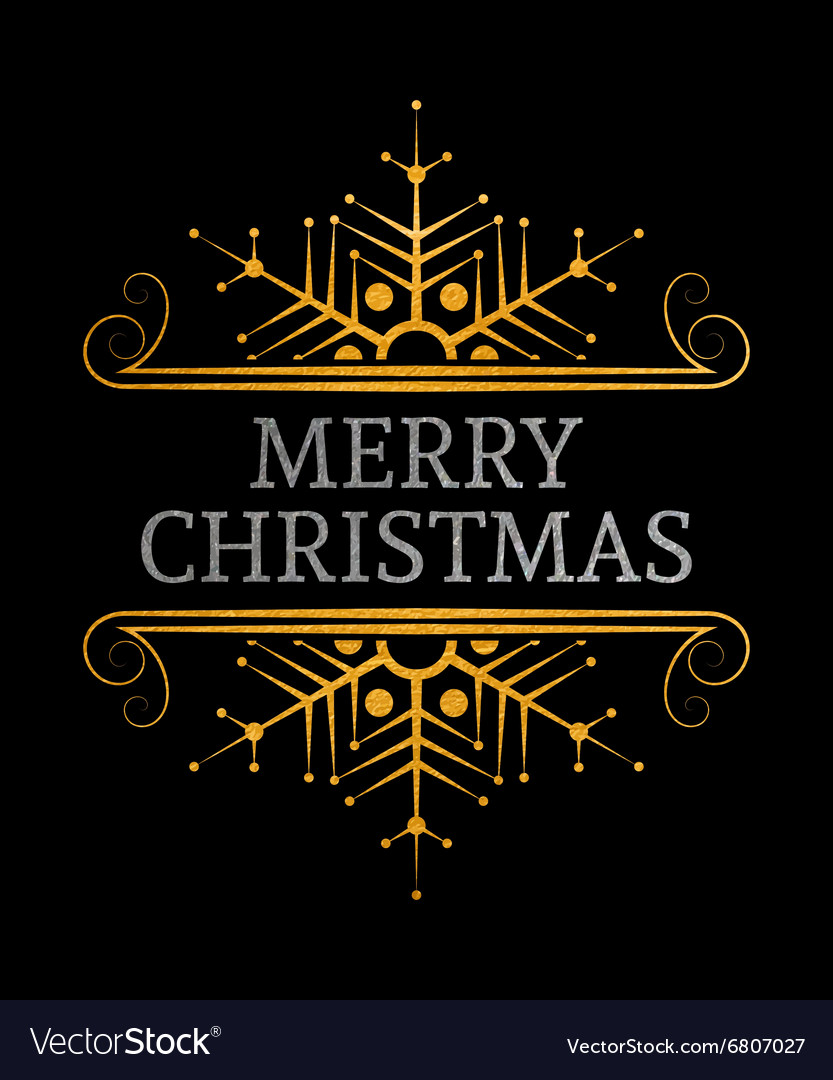 Decorative merry christmas inscription Royalty Free Vector