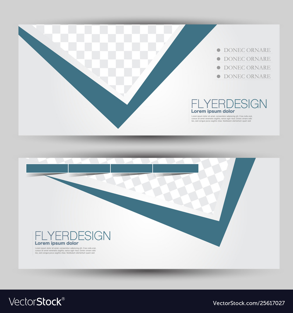 Flyer banner or web header template set