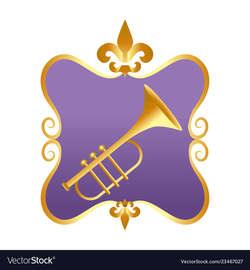 Music instrument cartoon Royalty Free Vector Image