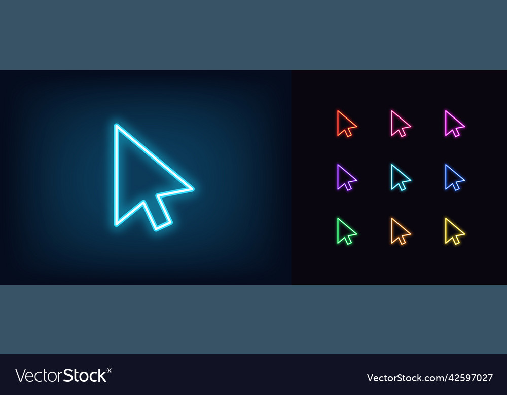 Glowing RGB Cursors