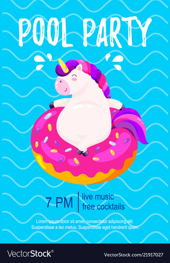 Downloadable Pool Party Invitation Template