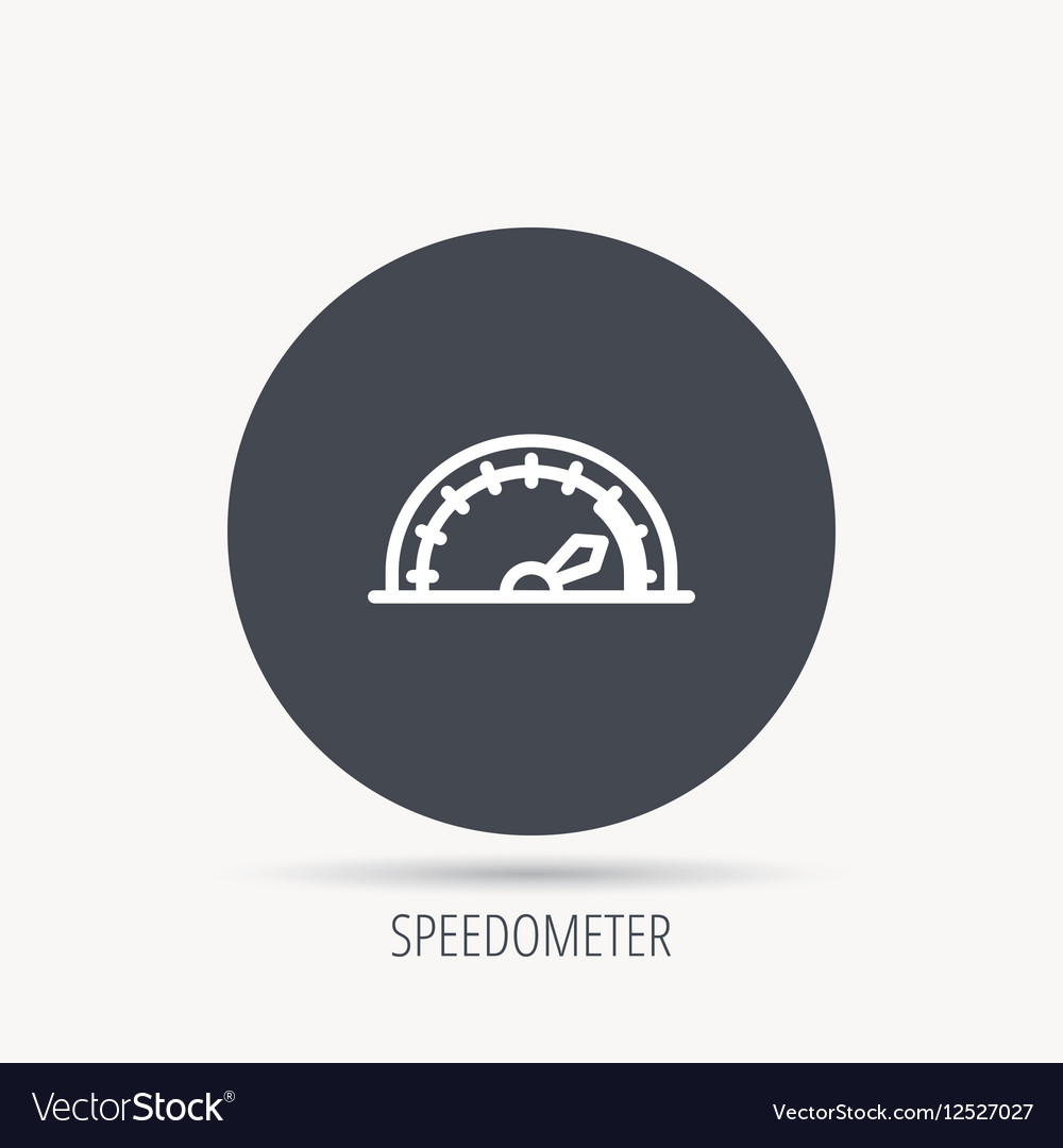 Speedometer icon speed tachometer with arrow