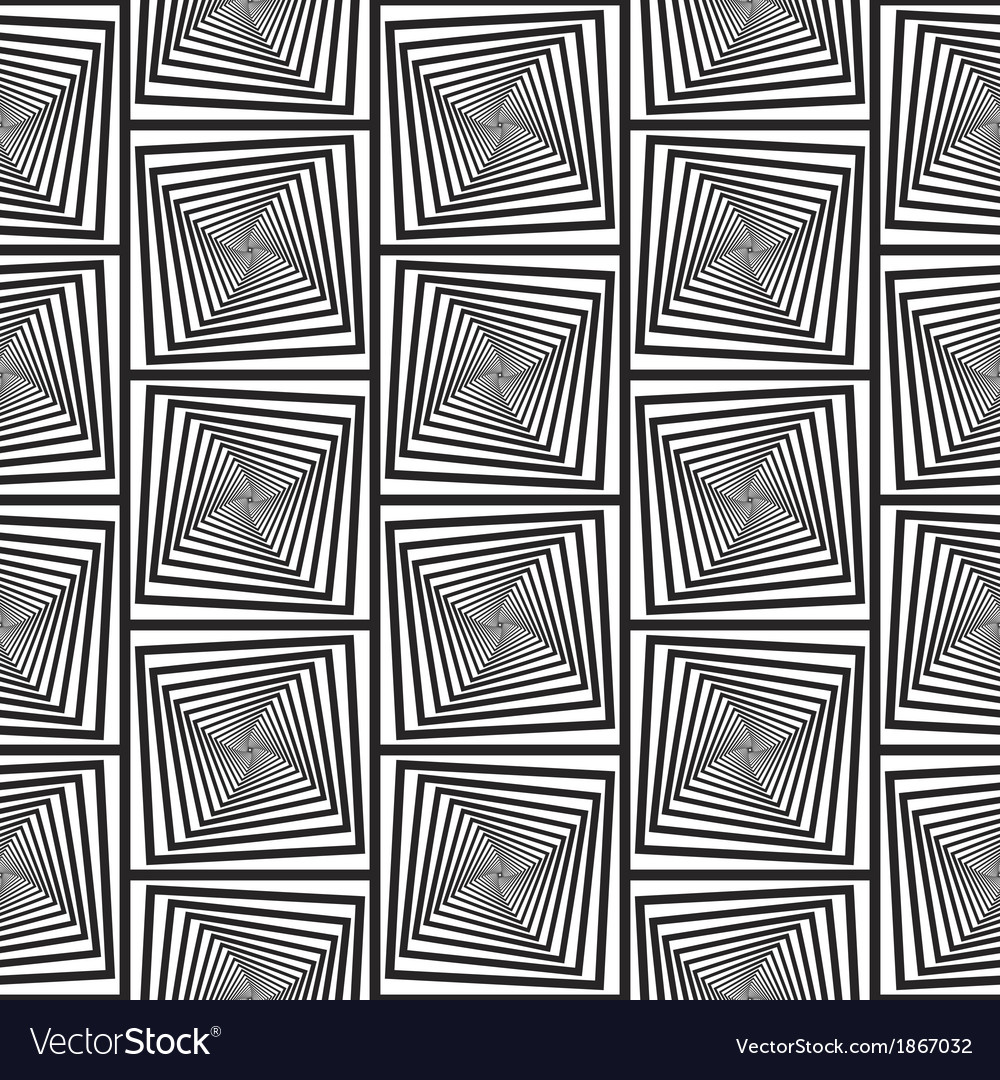 Black and white optical seamless pattern