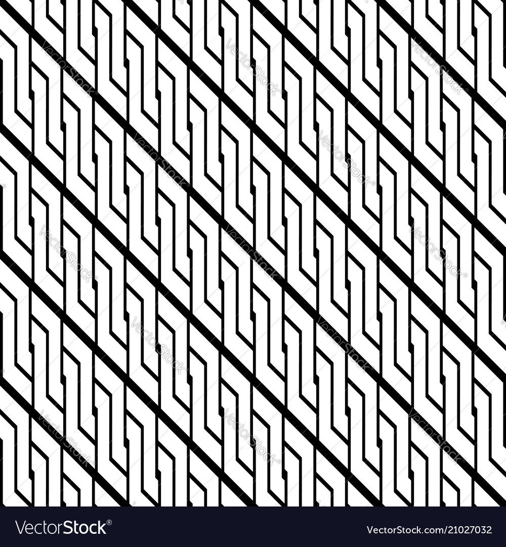 Design seamless monochrome zigzag pattern