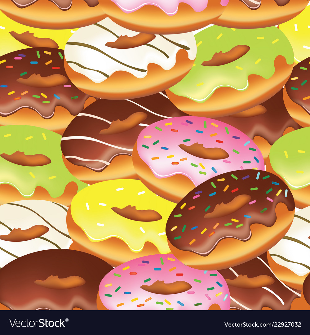 Donuts seamless pattern