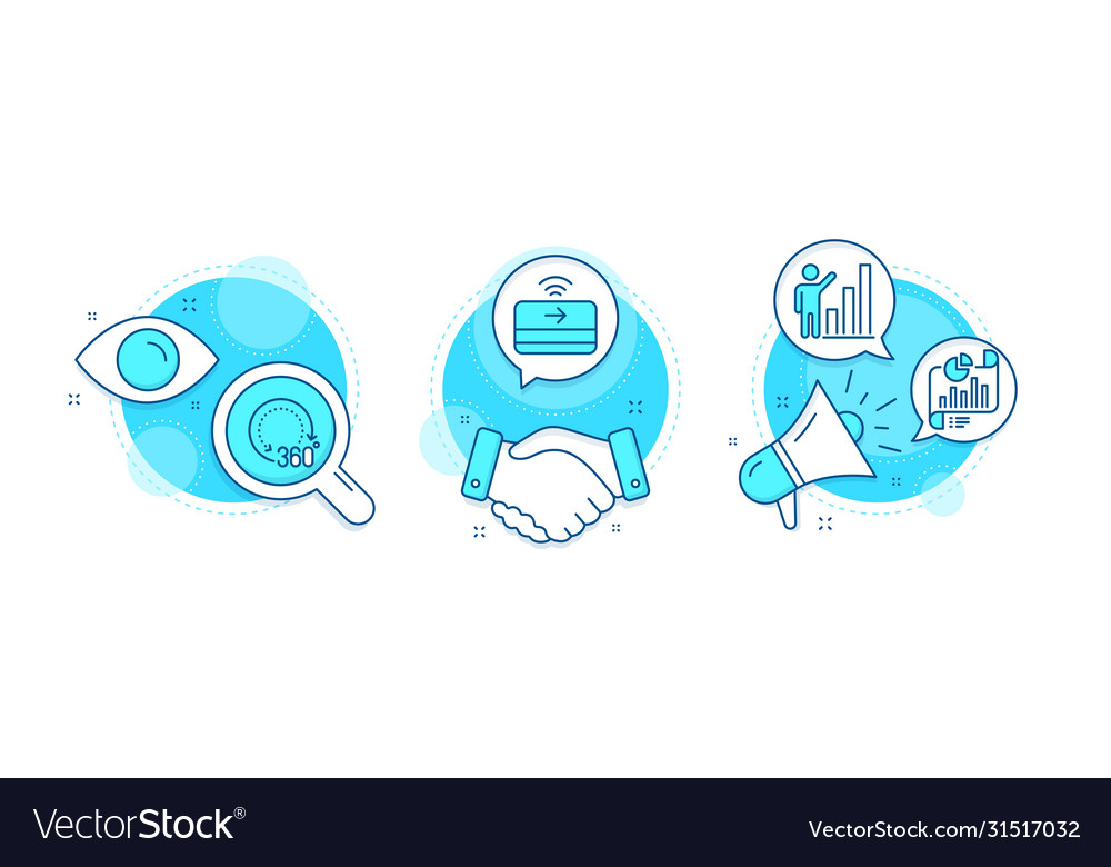 Graph chart report document and contactless vector image Graph chart report document and contactless