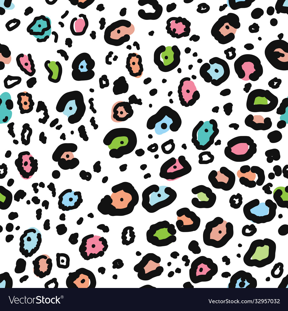 Leopard spotted texture seamless pattern