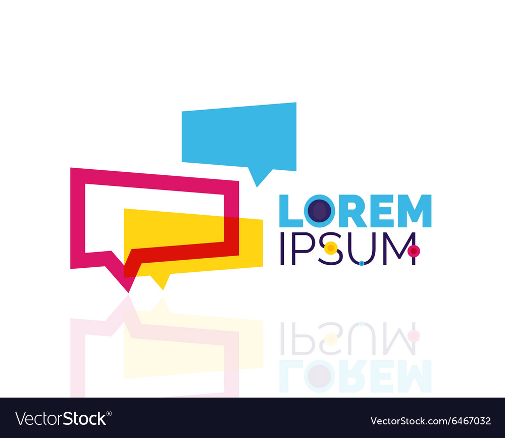 Logo abstract geometric business icon