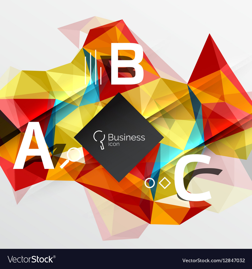 Polygonal triangle abstract background
