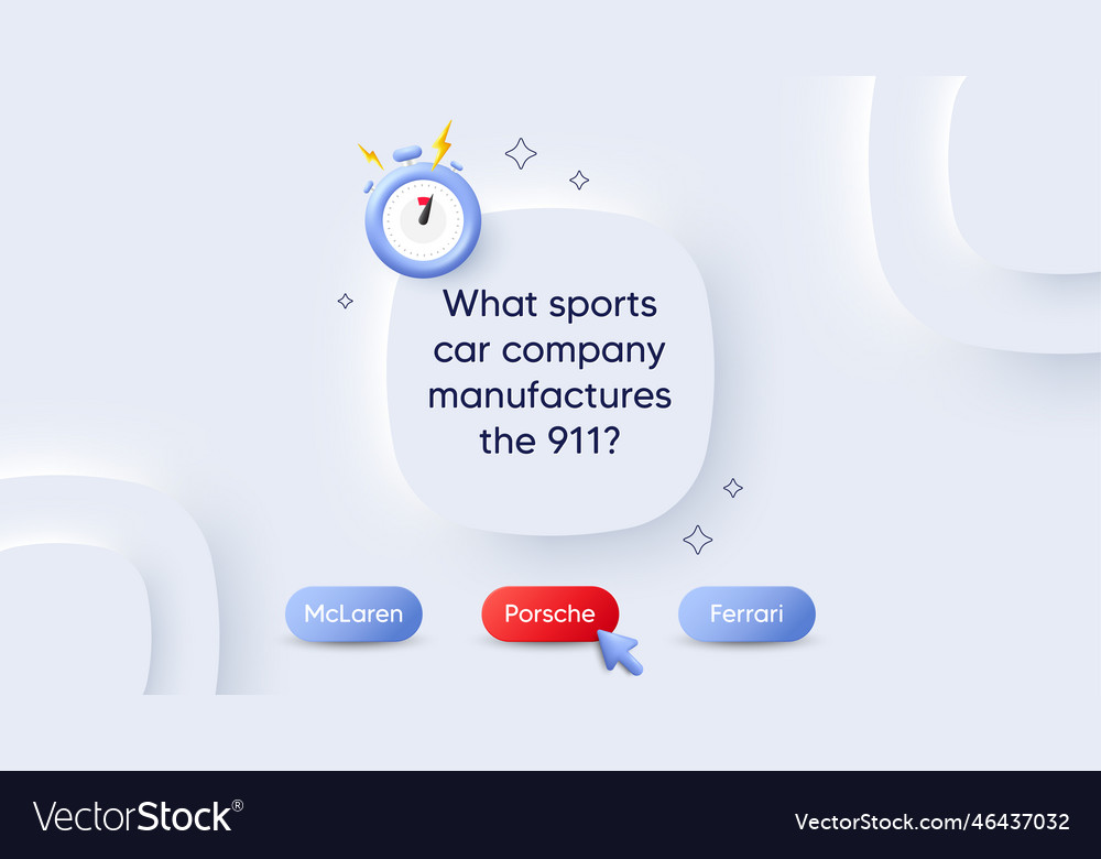 Quiz game menu test questions choice template