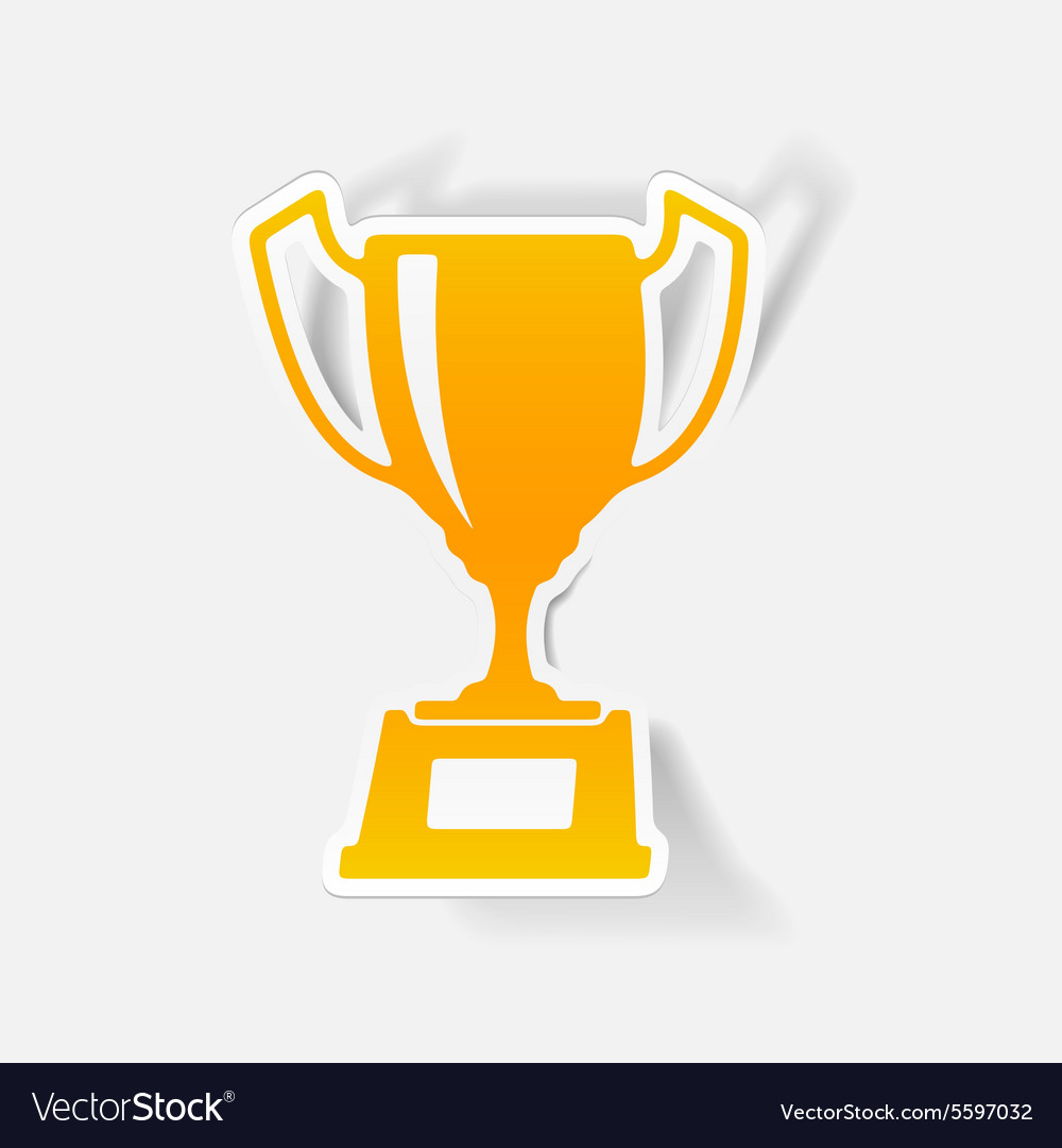 Realistic design element winner