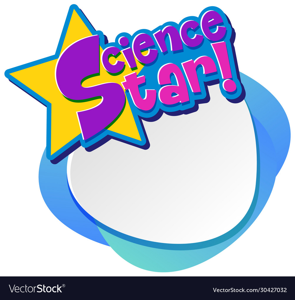Wissenschaft Star Hintergrund Vorlage
