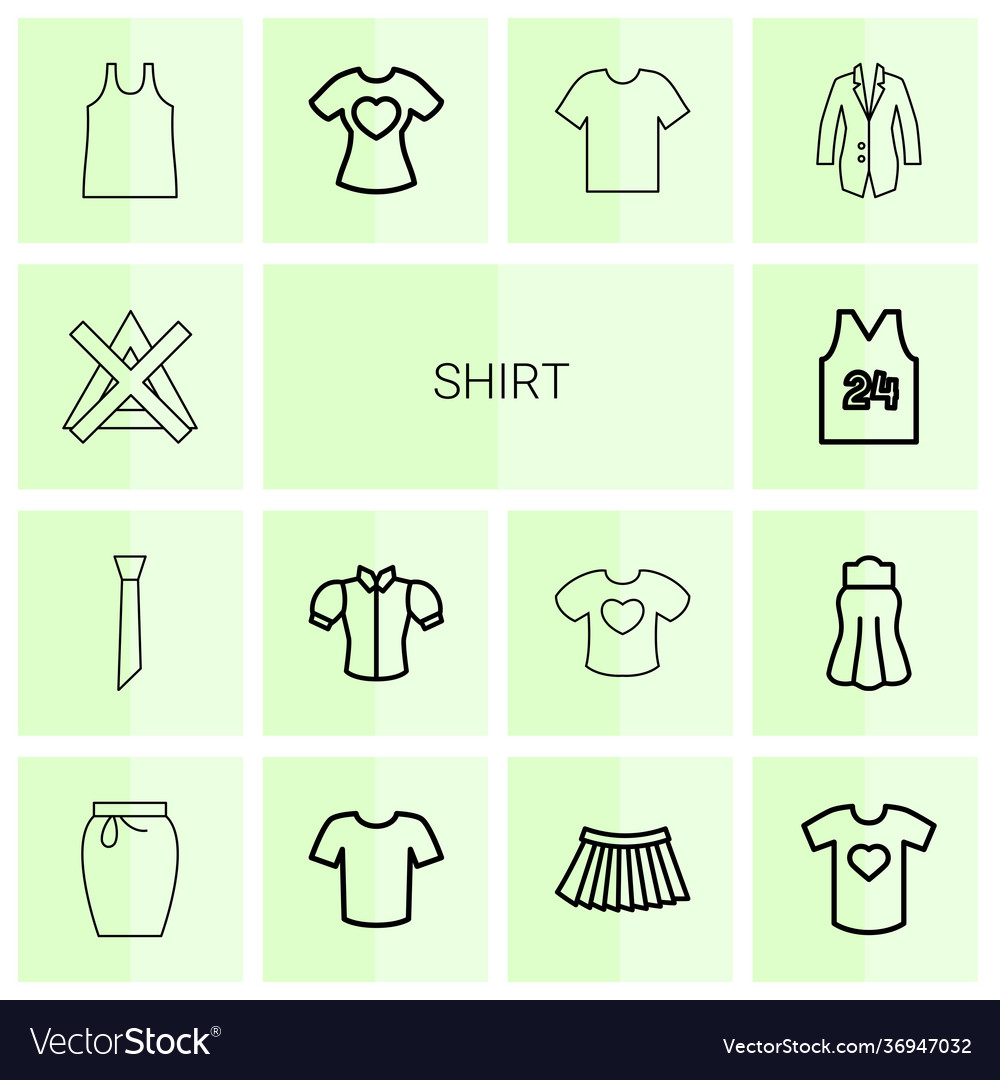 Shirt icons