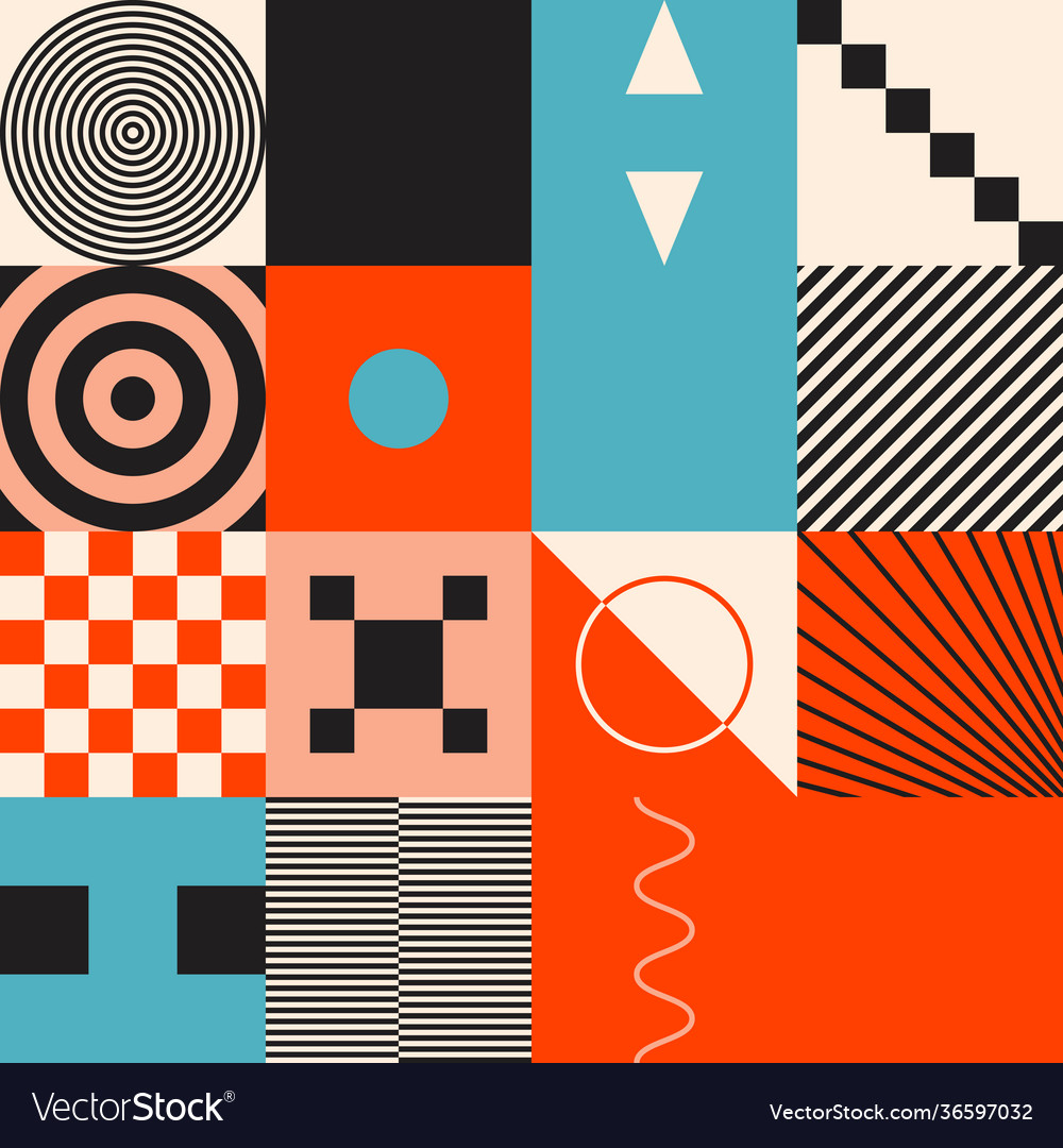 Square abstract pattern design