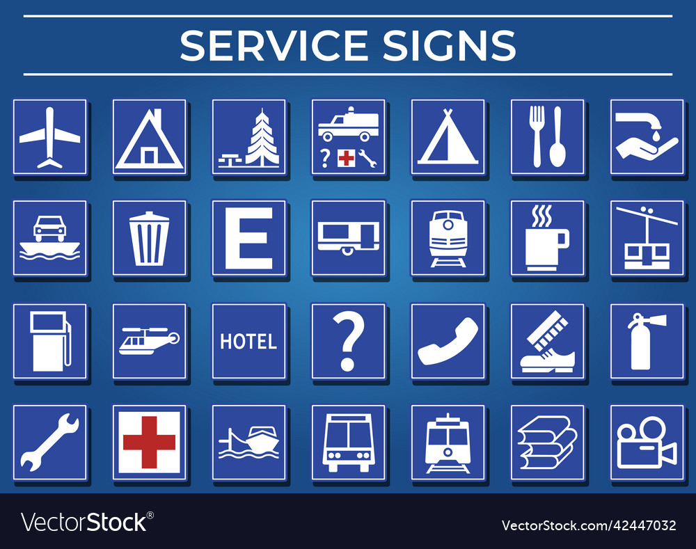 Traffic service signs free
