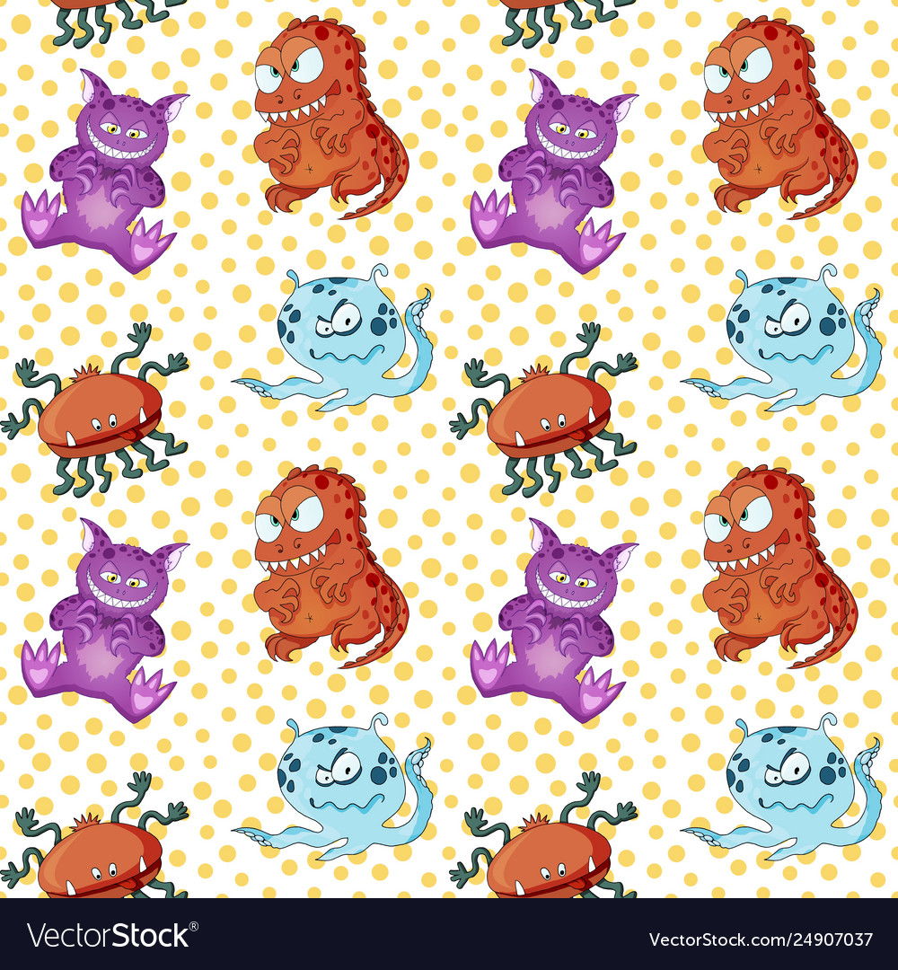 A seamless background pattern happy floating vector image A seamless background pattern happy floating