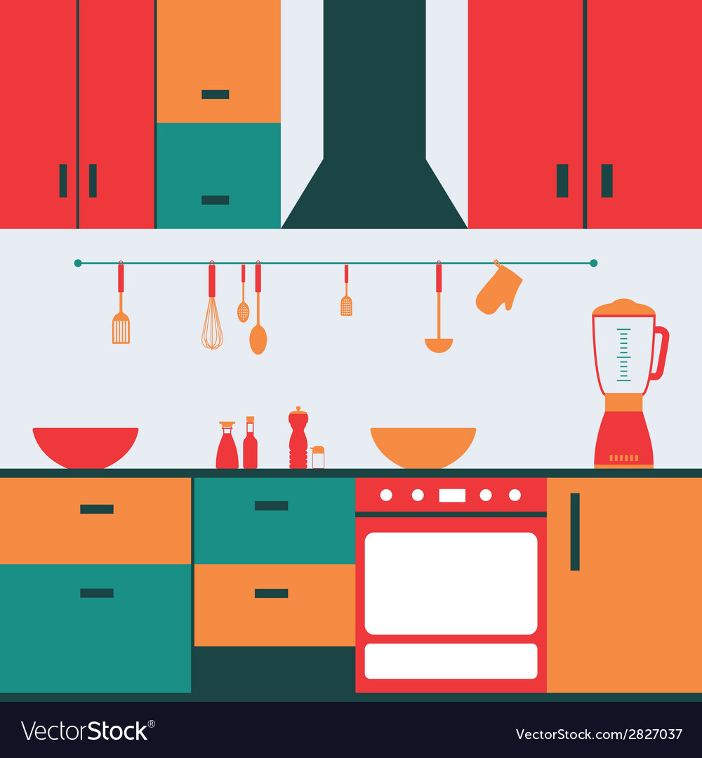 Abstract kitchen background with some special