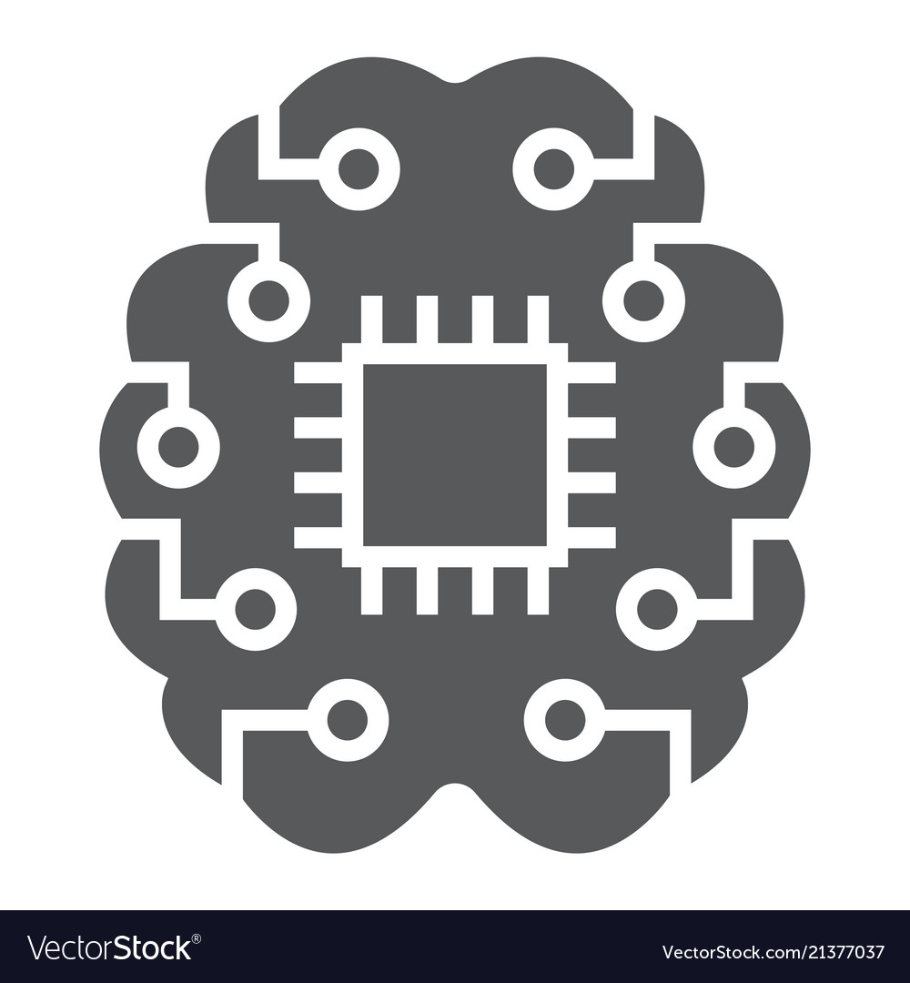 AI Brain Chip Icon - Data & Analytics