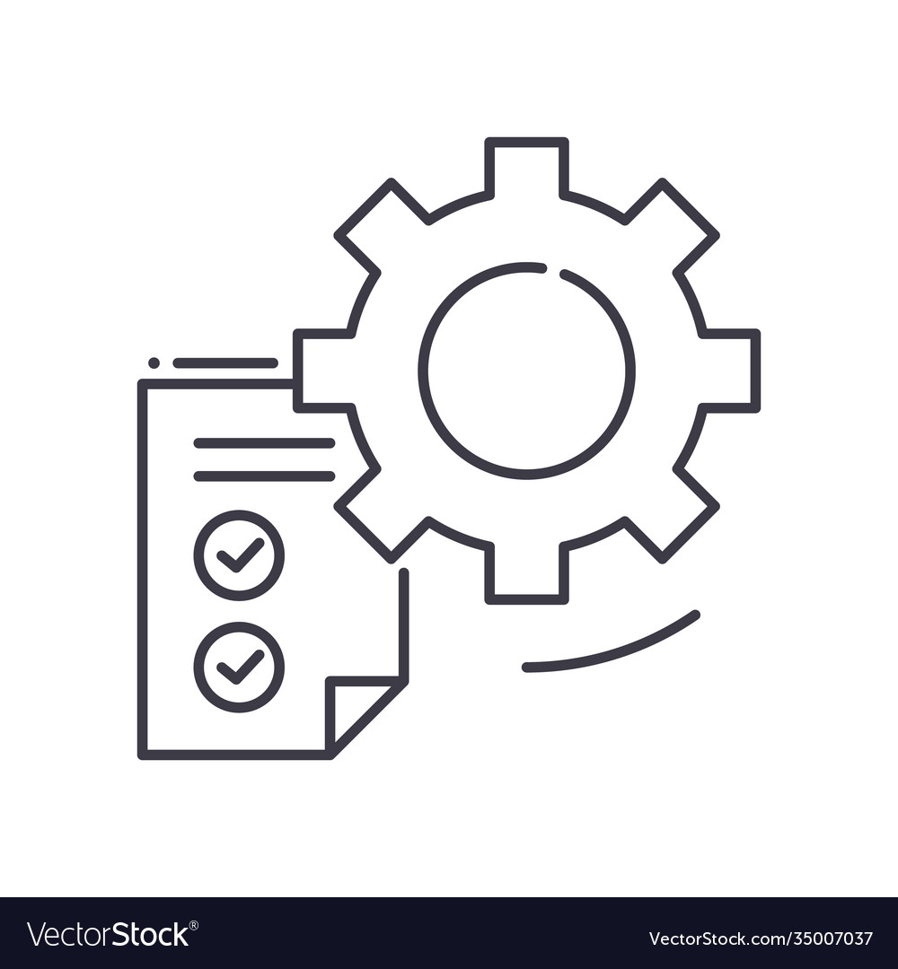 Evaluation icon linear isolated vector image Evaluation icon linear isolated