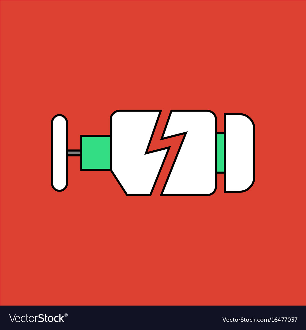 Flat icon design collection broken engine