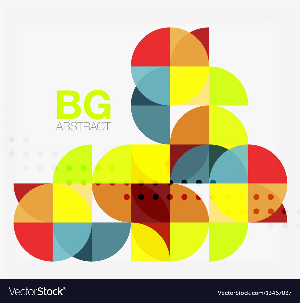 Minimalistic circle composition background vector image Minimalistic circle composition background