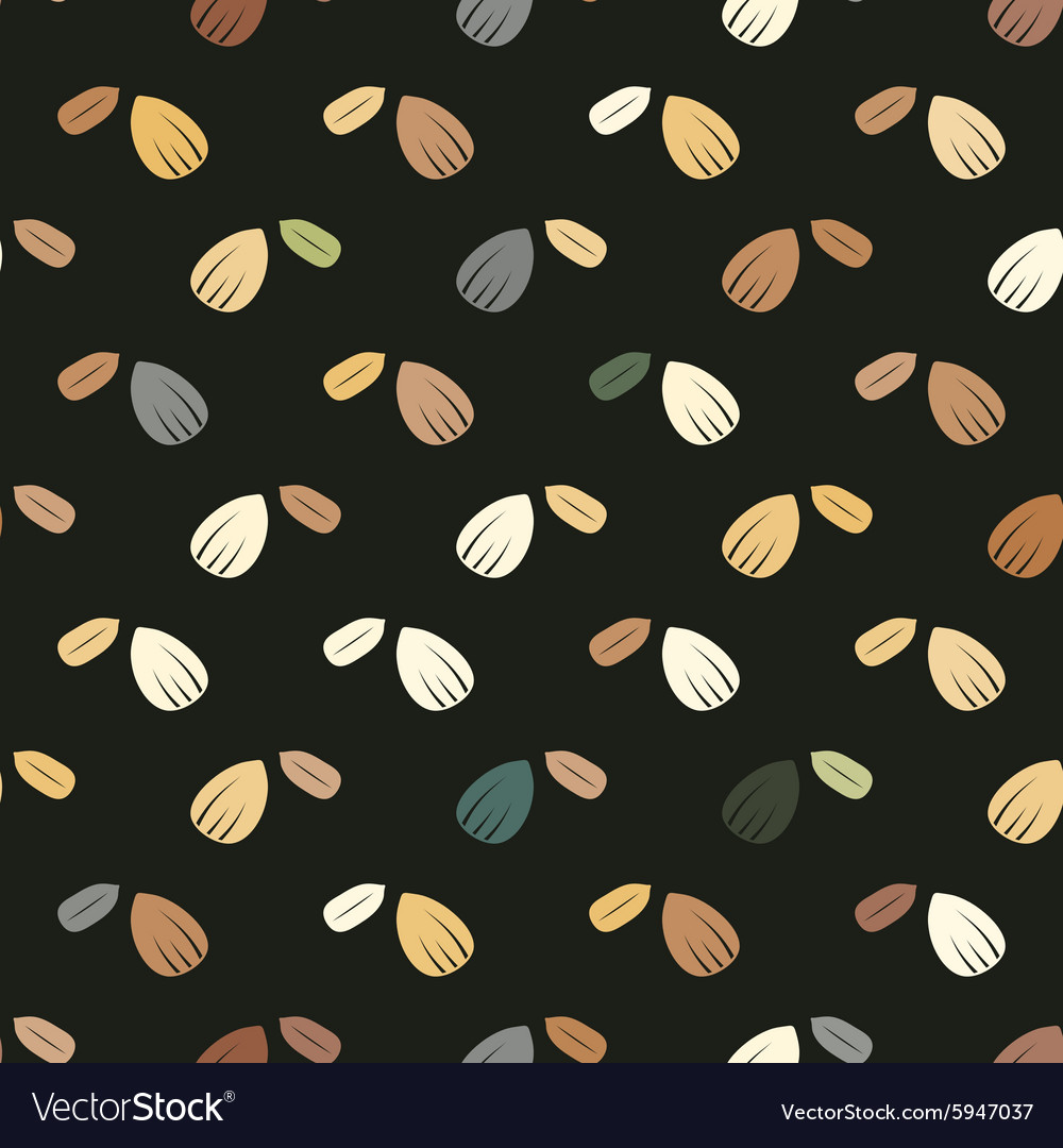 Seamless background with beans and nuts