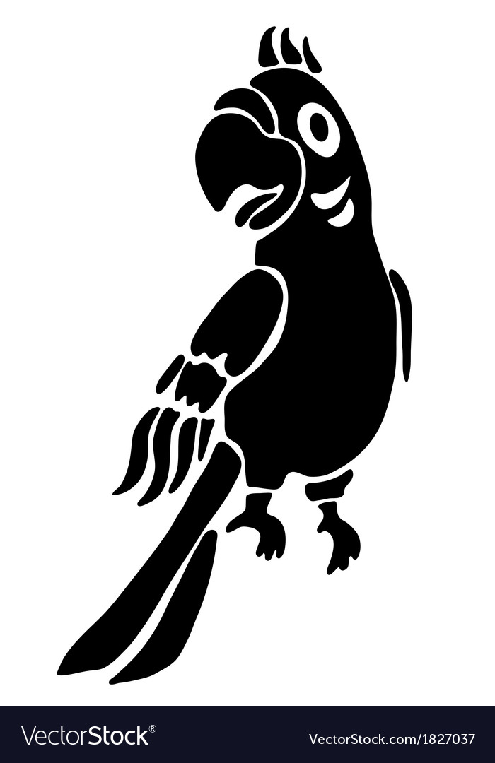 Tattoo A Parrot Royalty Free Vector Image Vectorstock