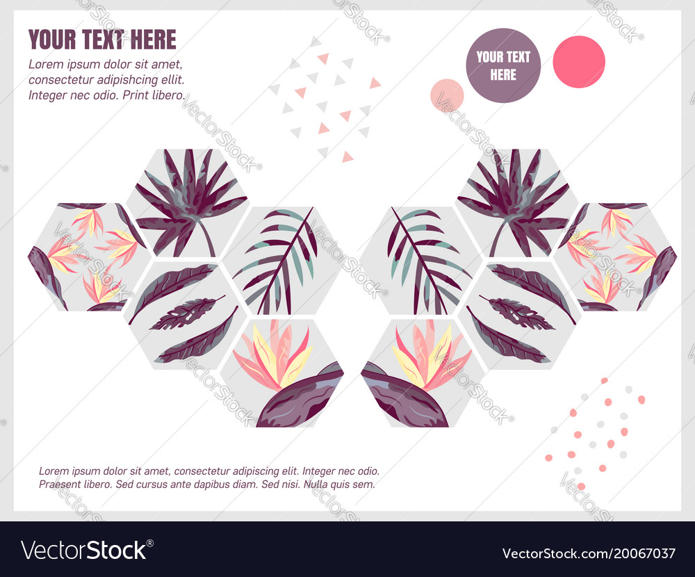 Template design brochure abstract background