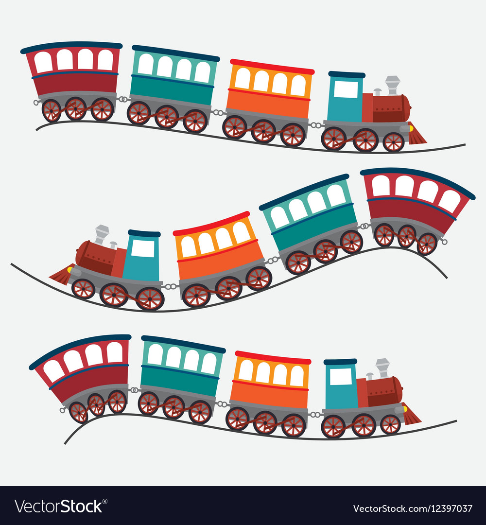 Travel by train concept icon