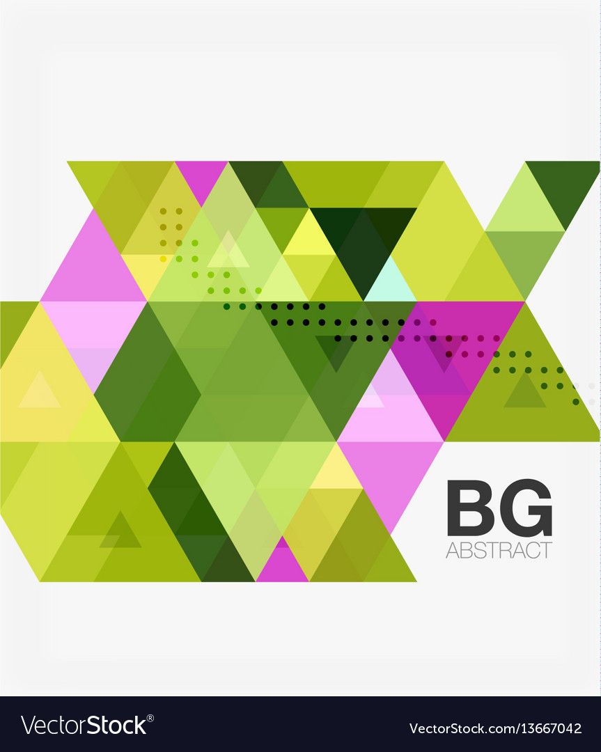 Abstract colorful triangle repetition vector image Abstract colorful triangle repetition