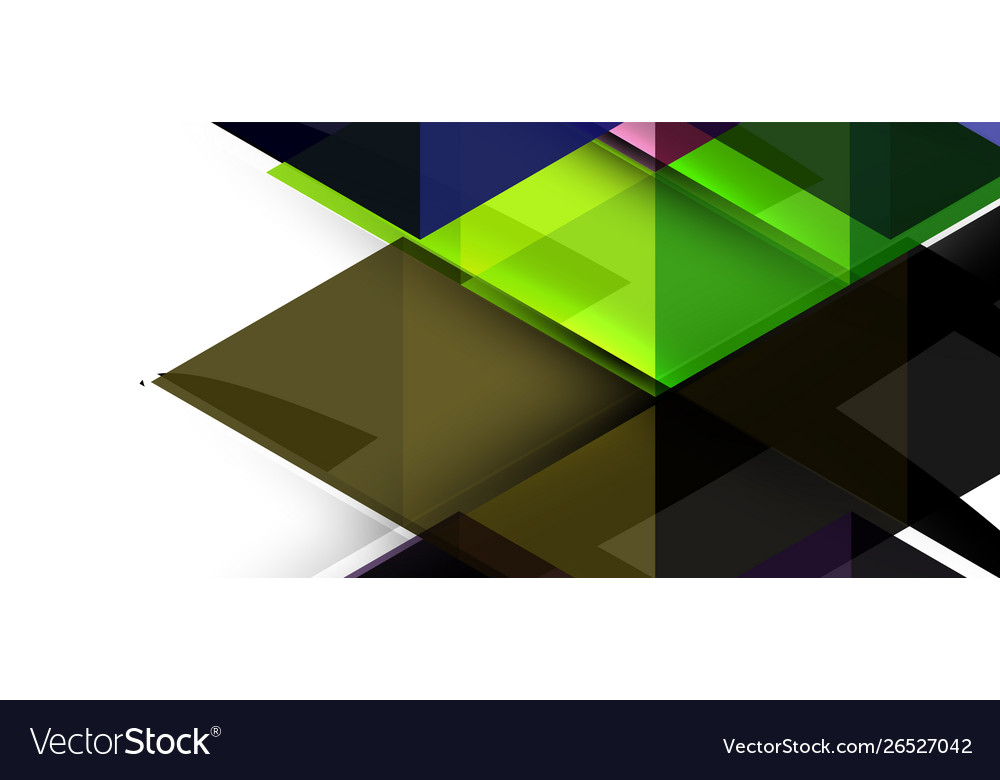 Abstract concept triangle graphic element