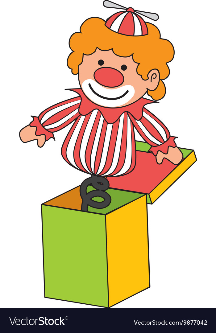 Clown box sale toy