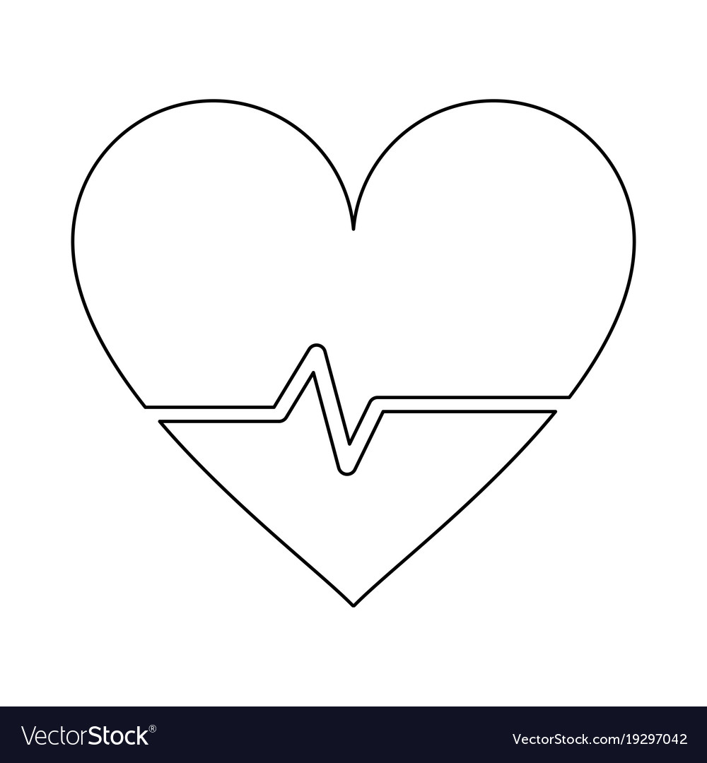 Heartbeat medical symbol