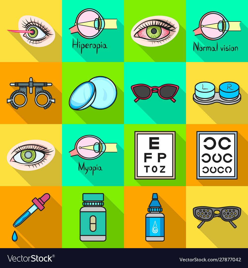 Isolated object optometry and medicine icon