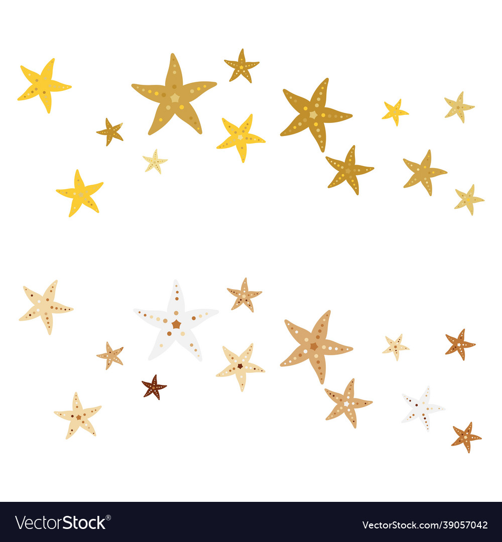 Sea star fish icon template