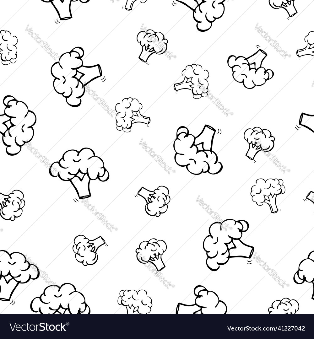 Simple seamless pattern hand draw sketch three vector image Simple seamless pattern hand draw sketch three