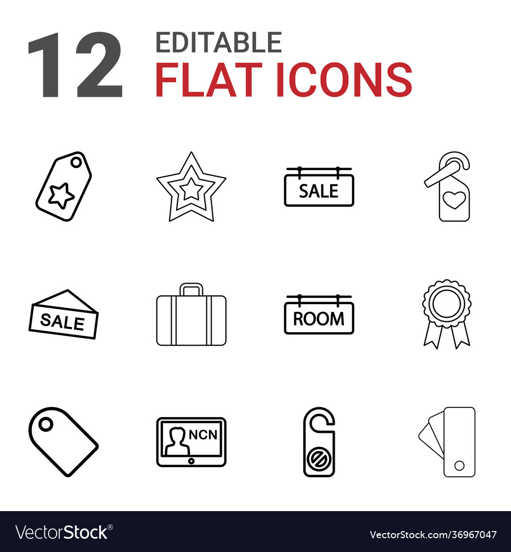 12 tag icons